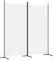 2 Teilig Paravent Stoff Raumteiler Trennwand Balkon Sichtschutz Stellwand Freistehend Faltbar Wand Trennwand Umkleide, Paravent Weiß 175x180 cm