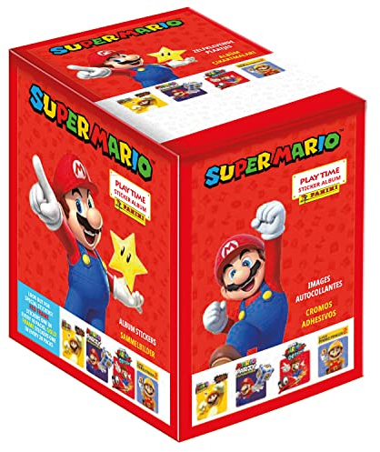 Panini Super Mario Stickers - Confezione da 50 sacchetti, 004218BOX50F