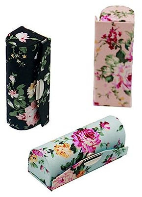 RURUOGUK Custodia per rossetto con specchio, porta rossetto vintage per borsa (colore A)