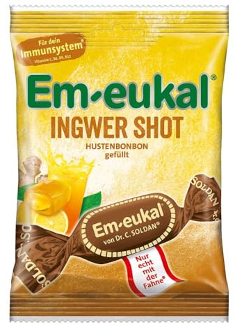 Em Eukal Bonbons Ingwer Shot gefüllt zuckerhaltig 75 g