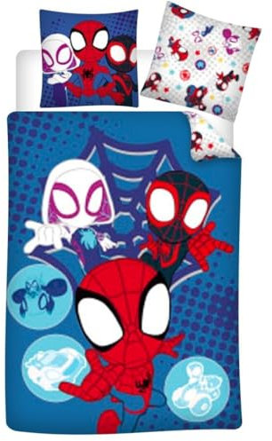 Parure de lit réversible SDR - Bleue - 140 cm x 200 cm