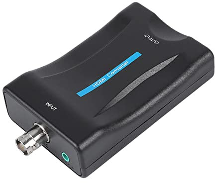 Convertisseur BNC vers HDMI, Adaptateur Convertisseur 720P 1080P BNC vers HDMI, Adaptateur Composite BNC et Entrée Audio vers Sortie HDMI, pour PS, PS3, PSP, WII, XBOX360