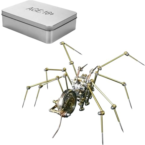 JEBU Puzzle 3D Puzzles, 3D Metall Puzzle Spinne DIY 3D Metall Jigsaw Puzzle für Erwachsene, 3D Puzzle Modell Selbstmontage Construciton Bastelset