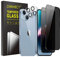 CHRINECY [4 Pack] 2 Pack Privacy Screen Protector for iPhone 14 with 2 Pack Camera Lens Protector, 9H Hardness Tempered Glass Film, Anti Spy Anti Peeping