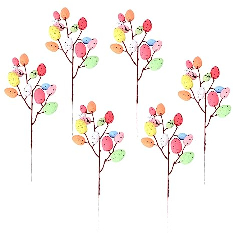 Alipis 3sätze Teiliges Bunte Ostereier Bouquets Fotorequisiten Für Stilvolle Osterdekoration Für Garten Blumenpotte Und Erinnerungsfotos
