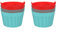 Lot de 6 ramequins réutilisables en silicone pour friteuse à air comprimé micro-ondes Rouge