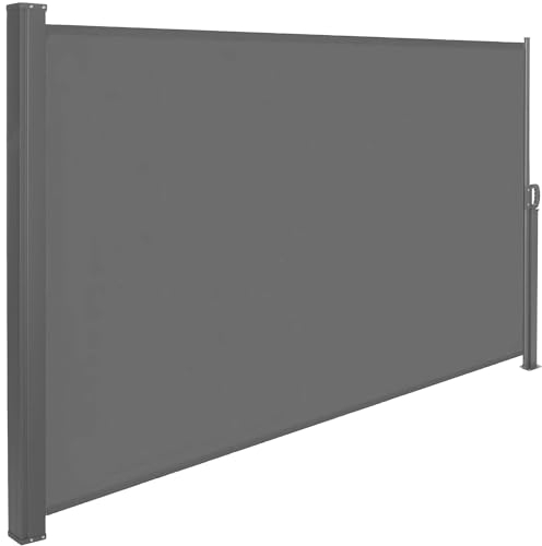 SPRINGOS Toldo lateral de 160 x 300 cm, extensible, protección solar, opaco, estor lateral para terraza, jardín, balcón