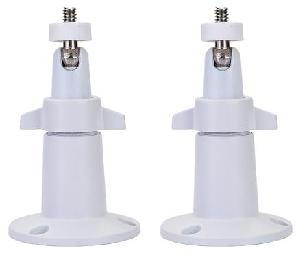 Für Arlo Kamera Outdoor Wandhalterung Halterung, Kamera Wandhalterung, Indoor/Outdoor Kamera Halterung, für Arlo Kamerahalterung 360°Verstellbare für Arlo und für Arlo Pro Kamera System, Weiß(2 Stück)