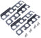 YiQinzcxg Canne da pesca a parete a soffitto Stoccaggi Rack Porta Canna da pesca Supporto orizzontale 6/12-Rod Rack per Garage Parete Stoccaggi