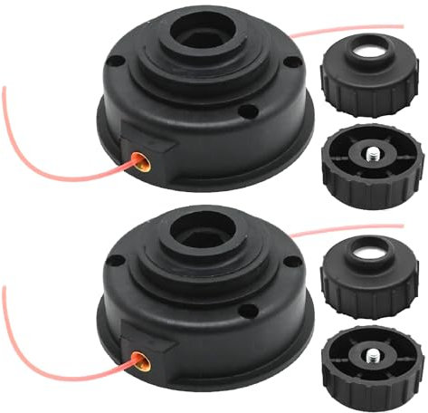 JUUDDENPARTS 2 Pcs Mower Trimmer Head, Strimmer Bump Feed Line Spool Replacement for Ryobi Expand