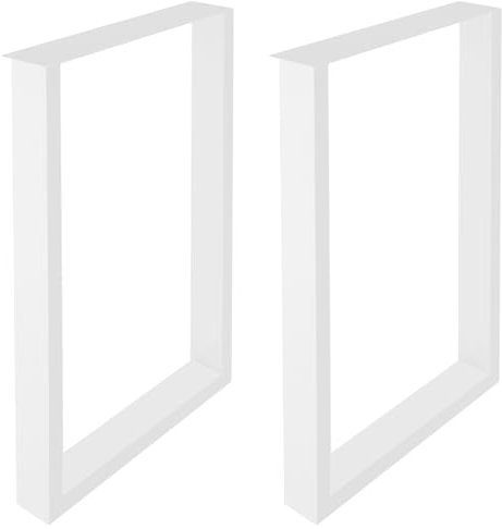 HarBin-Star Metall Tischbeine 71cm Hoch, 2 Stück Industrial Metallfüße Tischgestell Tischkufen für Sitzbank, Couchtisch und Möbel Projekte, Einfache Montage (Weiß)