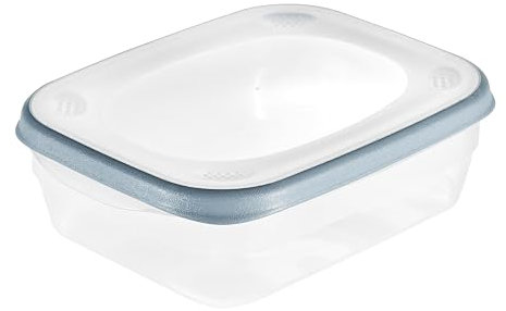 keeeper Frischhaltedose, 1.200 ml, Mikrowellengeeignet, Stapelbar, Spülmaschinengeeignet, 20 x 15,5 x 6 cm, Franco, Nordic Blue (Blau)