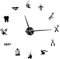 ABOOFAN Moderne DIY Wanduhr Kreative Wanddekoration Für Büro Und Wohnzimmer Stilvolle Und Leise Quarz Uhr Perfekte Akzentuierung Für Ihr Zuhause
