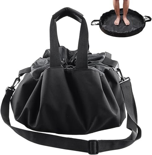 Borse per Attrezzatura da Nuoto,Borsa portaoggetti per Il Surf da Spiaggia, Tasca con Coulisse in Poliestere, Custodia impermeabile per muta, Tappetino per spogliatoi e Borsa Impermeabile