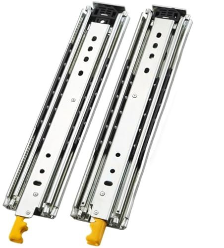 Drawer rolling bearing slip rail Heavy Duty Drawer Slide With Lock 12-60 Inch Fully Extended Drawer Slide Furniture Hardware Heavy Duty Rail(32inch 800mm)