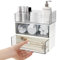 WEFHEF 3 Stück Acryl Kosmetik Schublade Organizer Make Up Transparent Kosmetik Boxen Make Up Aufbewahrungsbox Stapelbar Schminkboxen Schminktisch Organizer Mit Lippenstiftfach für Kommode Bad Schmuck