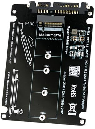 TOWARDSNAN B Key Hard Disk To Converter For 2230 2242 2260 2280 Hard Disk Hard Disk Adapter Converter Card Replacement
