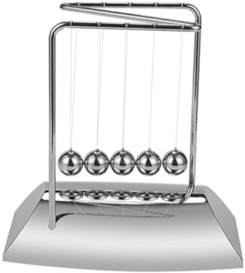 Kisangel Newton Z förmiges Kugel Schwinger Balance für Desktop Deko und Physik Experiment Modell