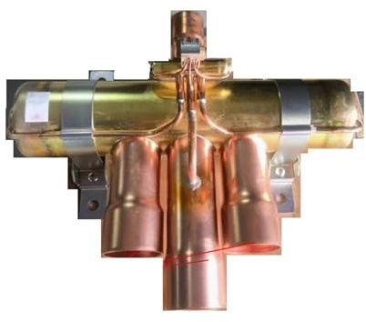 Compatibile con tre fiori, valvola di inversione a quattro vie Midicoli 10-50P aria condizionata aria energia pompa di calore valvola a quattro vie bobina accessorio originale(Type 20)