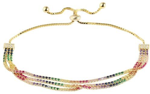 Akzent nan Armband Damen - Premium Armband Damen in Schwarz aus 925/- Silber, rhodiniert, 100% Wasserfest & Hautverträglich
