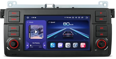 XTRONS 7 Zoll Android 14 Qualcomm 665 Autoradio für BMW E46 Rover 75 MG ZT | 8+256GB QLED IPS Touchscreen Octa Core Autoradio mit Navi Eingebautes 4G LTE Car Play Android Auto WiFi DTS GPS Bluetooth USB