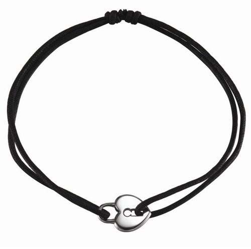 ESPRIT Damenarmband ABD S925 Sweet Little Key Lock 18+2cm schwarz 4439856