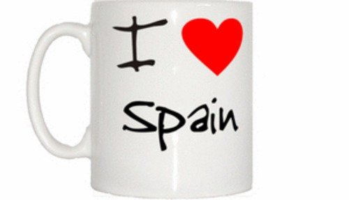 I Love Heart Spain Mug