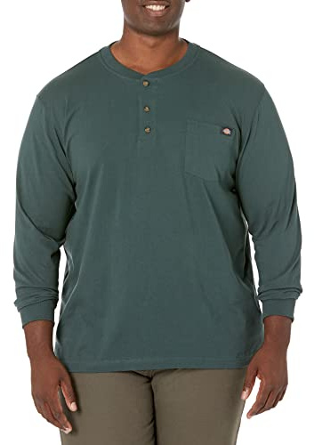 Dickies Henley Épais À Manches Longues Chemise Henley Homme