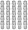 ARLI 25x F-Verbinder – F-Kupplung F-Buchse auf F-Buchse | Koaxial Kabelverbinder zur Verlängerung & Verbindung von SAT Antennenkabeln