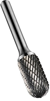 Solid Carbide Bright Rotary Burr Ball Nosed Cylinder 6.3mm x 3mm