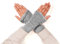 Aga's Own Warmers for Women – Fingerlose Handwärmer – Handschuhe für drinnen und draußen, fingerlose Handschuhe - Armwärmer - Goth Accessoires – Weiß