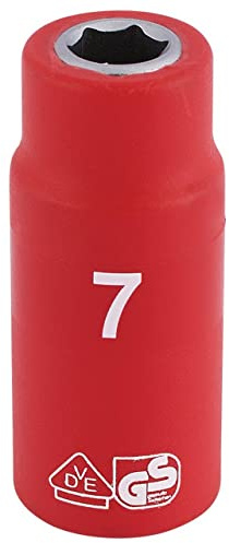 Draper 31325 1/4-Inch Square Drive Metric VDE Socket, 7 mm