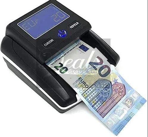 Deals - Detector de billetes portátil incluido también con baca o con cable para guardar dinero euro