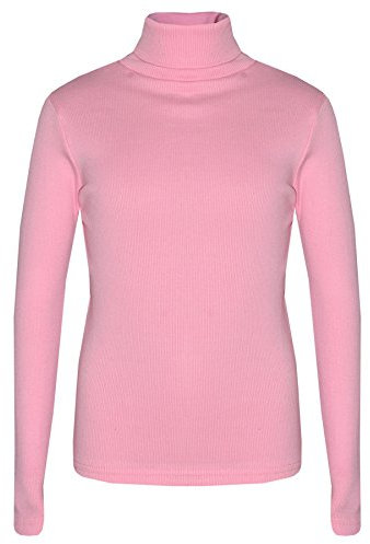 A2Z 4 Kids Girls Polo Neck T Shirt Top Thick Cotton - Polo Neck 002 Baby Pink 9-10