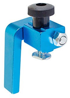 POWERTEC 71367 3-Inch Fence Flip Stop for Woodworking, Blue