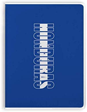 Cuaderno de tapa blanda con nombre de la bandera de Honduras