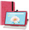 LiuShan per TECLAST P20HD/M40/M40SE/M40 PRO Custodia, 360 Gradi di Rotazione in Pelle PU con Supporto per Tablet 10.1, Magenta
