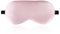 LaCourse 100% Schlafmaske Seide Bio zum Schlafen mit Reisetasche. Beide Seiten aus 19 Momme Seide, Verstellbare Augenmaske Schlafmaske Seide für Frauen, Rosa
