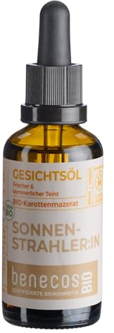 benecosBIO Gesichtsöl BIO-Karrottenmazerat SONNENSTRAHLER:IN -Frische & Glow
