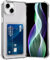 AKABEILA Coque pour iPhone 14 Étui Transparente Mince Coque Souple TPU Étui Portefeuille Housse Sac avec Porte Fente Carte Antichoc 6.1
