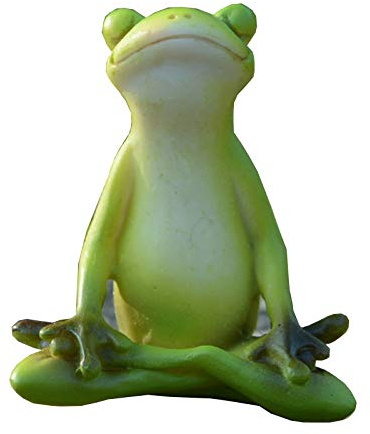Gemmia Miniatur Feengarten Frosch Figuren- Meditation Frosch (Hinweis Größe)