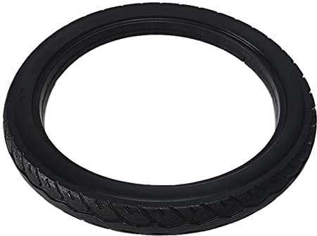 RIYAN 16 16 x 1,75 Fahrradreifen, Vollgummi, 16 x 1,75, Schwarz