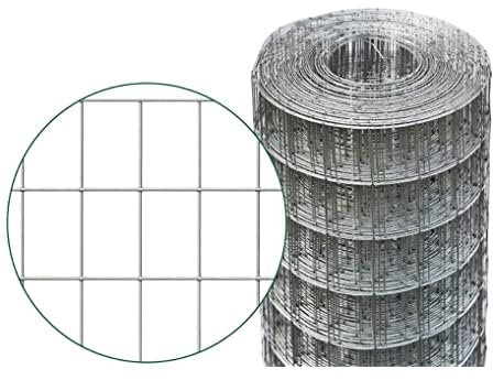 Treillis soudé pour clôtures animales galvanisé avec maille 76 x 63 mm Rouleau de 25 m. DAKOTA LIGHT