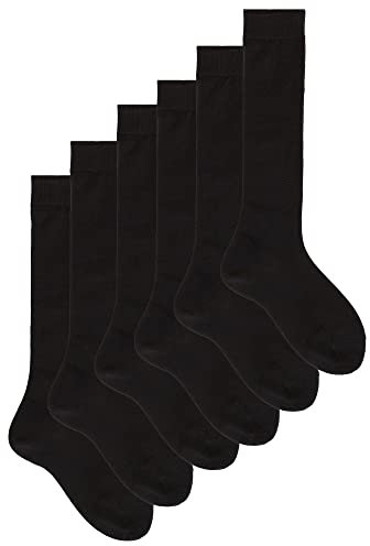 Ciocca 6/12 Paia di Calze Lunghe Gambaletto per Bambini in Fresco Cotone, Tinta Unita [5/110_020_I_6]