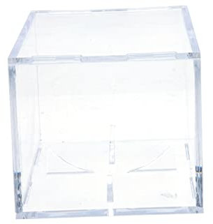 BESPORTBLE Box Transparente Displaybox Fußball Vitrine Spielset Zubehör Clear Display Stand Baseball Display Halter Schreibtisch Topper Square Clear Box Baseball Case Baseball Supply Acryl