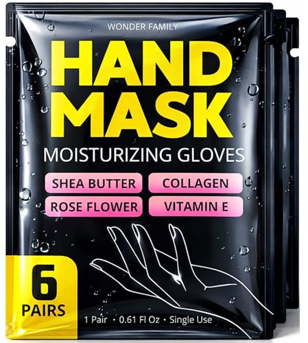 Hand Mask – Moisturizing Gloves for Dry Cracked Hands, Deep Collagen Care