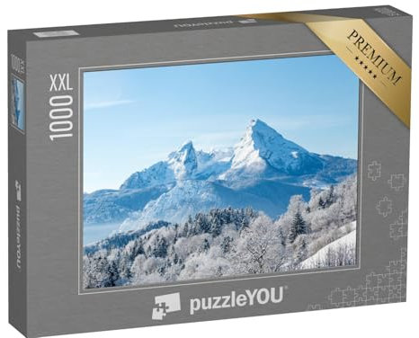 Puzzle 1000 Teile XXL „Schöne Aussicht auf den berühmten Watzmann, Bayern“ – aus der Puzzle-Kollektion Berge
