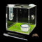 GKPONSX Spinnengehege aus Acryl, Spinnen-Terrarium, Zubehör mit Schalen, Zange, Dropper für Schnecke, Tarantel, Skorpion, betende Mantis, Isopoden, Insekten