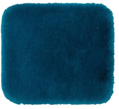 Gözze - Deluxe Badteppich mit extra hohem Flor, 100% Polyester (Mikrofaser), Mit Antirutschbeschichtung, 50 x 45 cm - Petrol