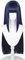 COSPLAZA Hyuga Hinata 80cm Dunkelblau Gemischt Lange Gerade Anime Perücke Damen Cosplay Kostüm Perücken mit stumpfem Pony